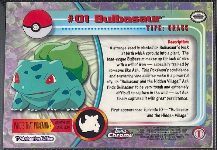 Bulbasaur back